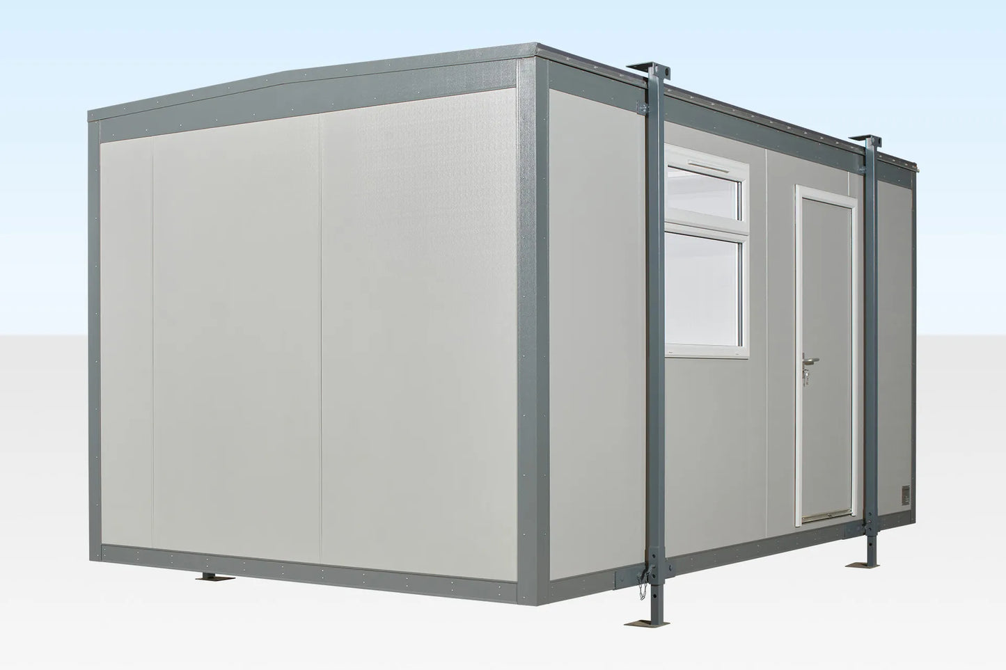 16 ft x 10 ft Jackleg Cabin – Open Plan Site Office with Electric Heater and Vinyl Flooring