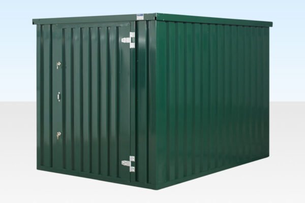3m Flat Pack Storage Container – Galvanised, Double Locking System, Expandable
