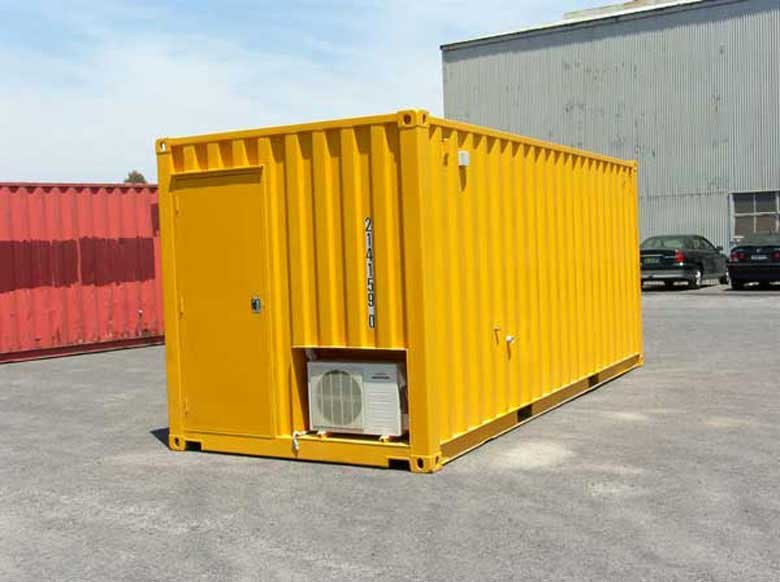 20 ft and 40 ft Lunchroom Container – Insulated Portable Crib Hut with Kitchenette