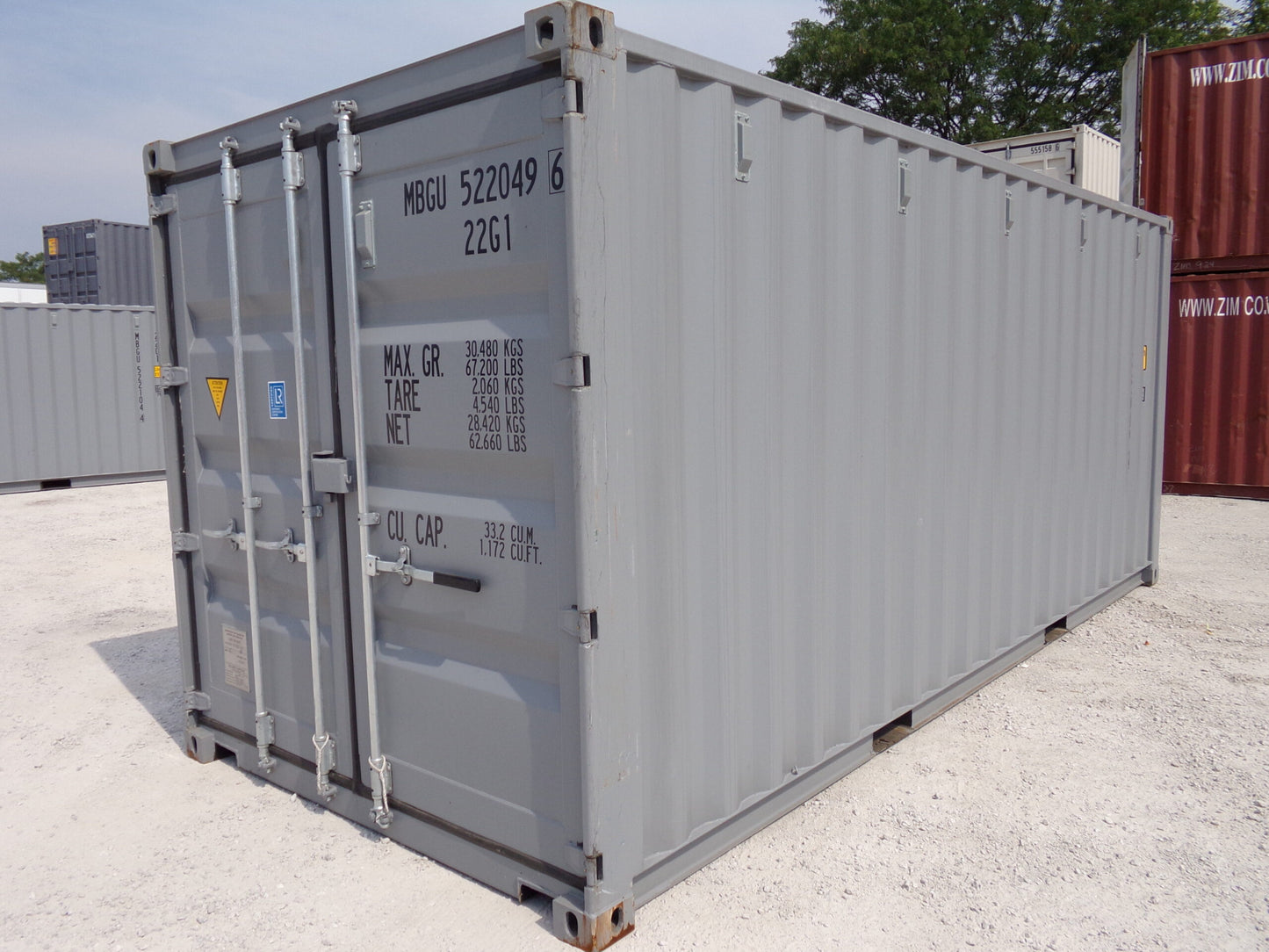 20 ft Standard Shipping Container – Corten Steel, Wind and Watertight_