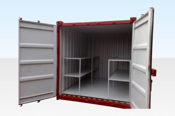 8ft x 8ft Flat Floor Bunded Storage Container – Corten Steel, 3mm Durbar Floor