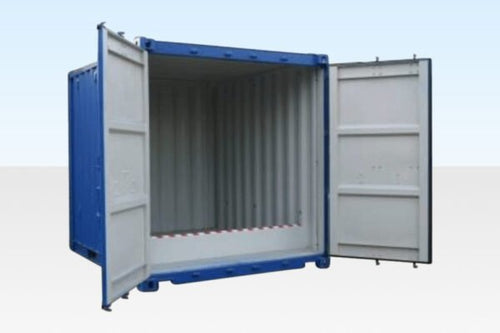 10 ft Raised Bunded Storage Container – 300mm Bund, Corten Steel, 12 Vents