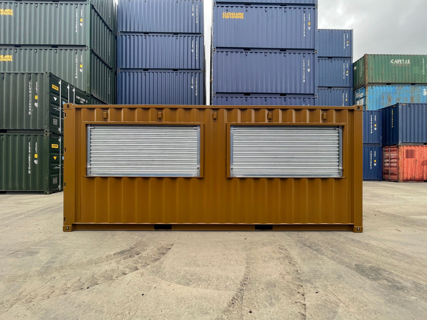 20ft Converted Container Bar with Serving Hatch and Electrical System