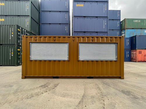 20ft Converted Container Bar with Serving Hatch and Electrical System