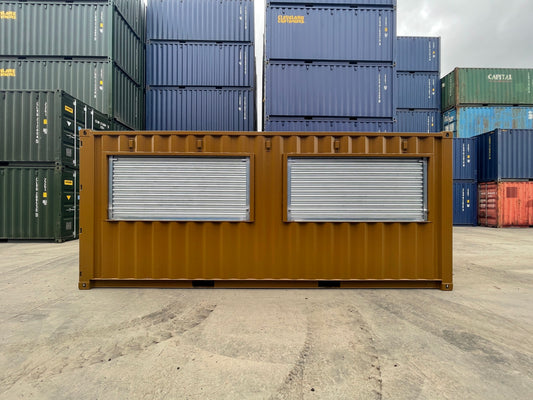 20ft Converted Container Bar with Serving Hatch and Electrical System