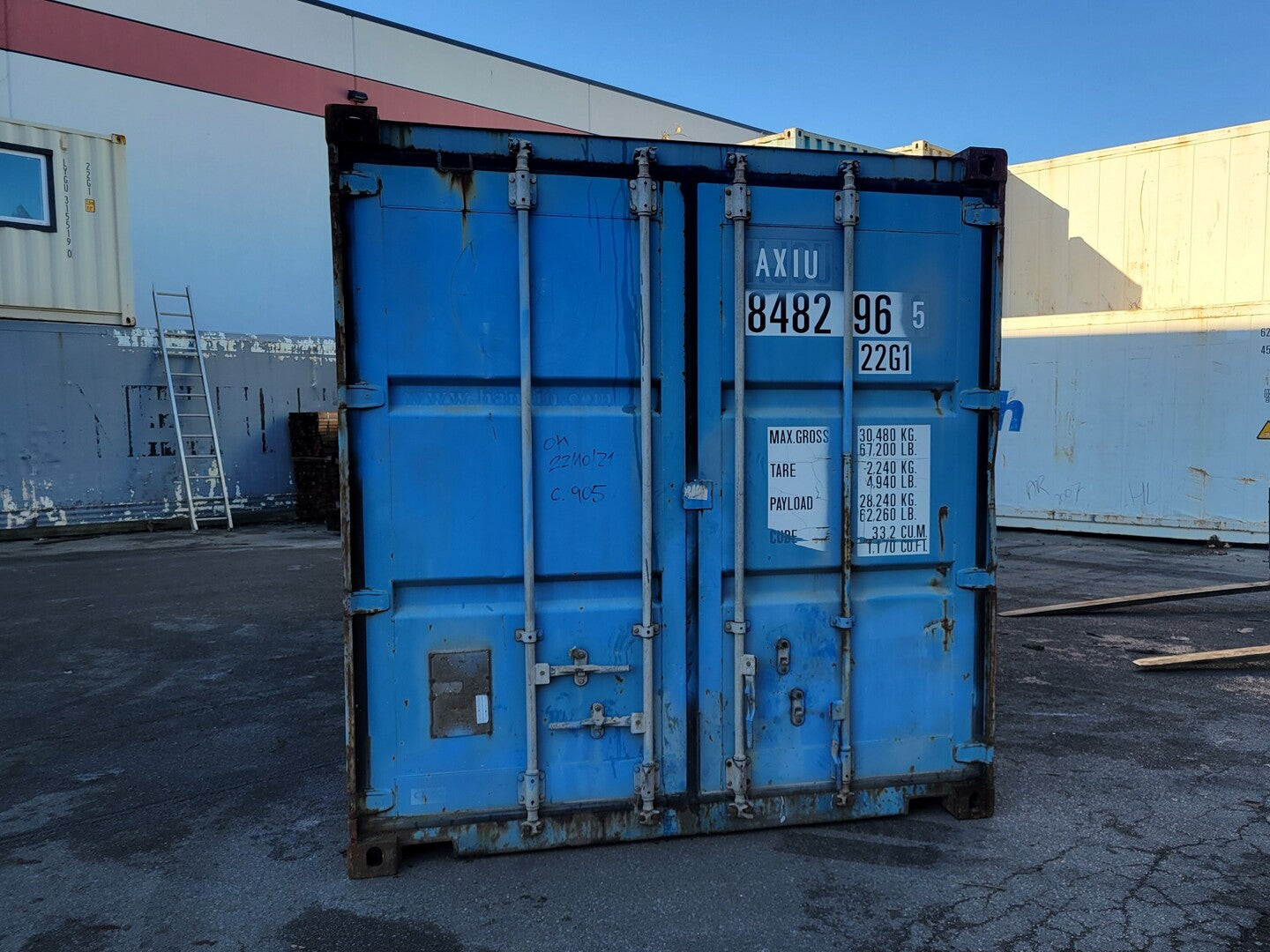 20 ft Dry Van Shipping Container – Corten Steel, CSC Plated, Wind and Watertight