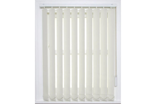 Jackleg Cabin Vertical Window Blind – Cream, Fire Retardant, Anti-Bacterial