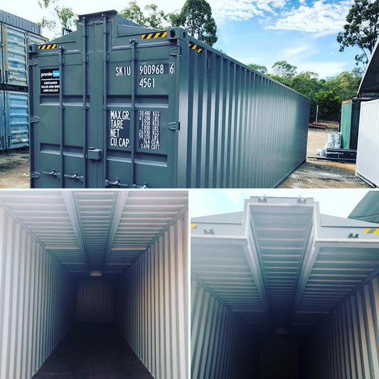 New 40’ high cube with a 9m section of the roof extended